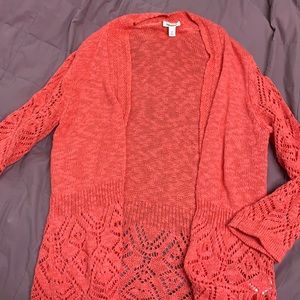 Westport knit cardigan medium coral